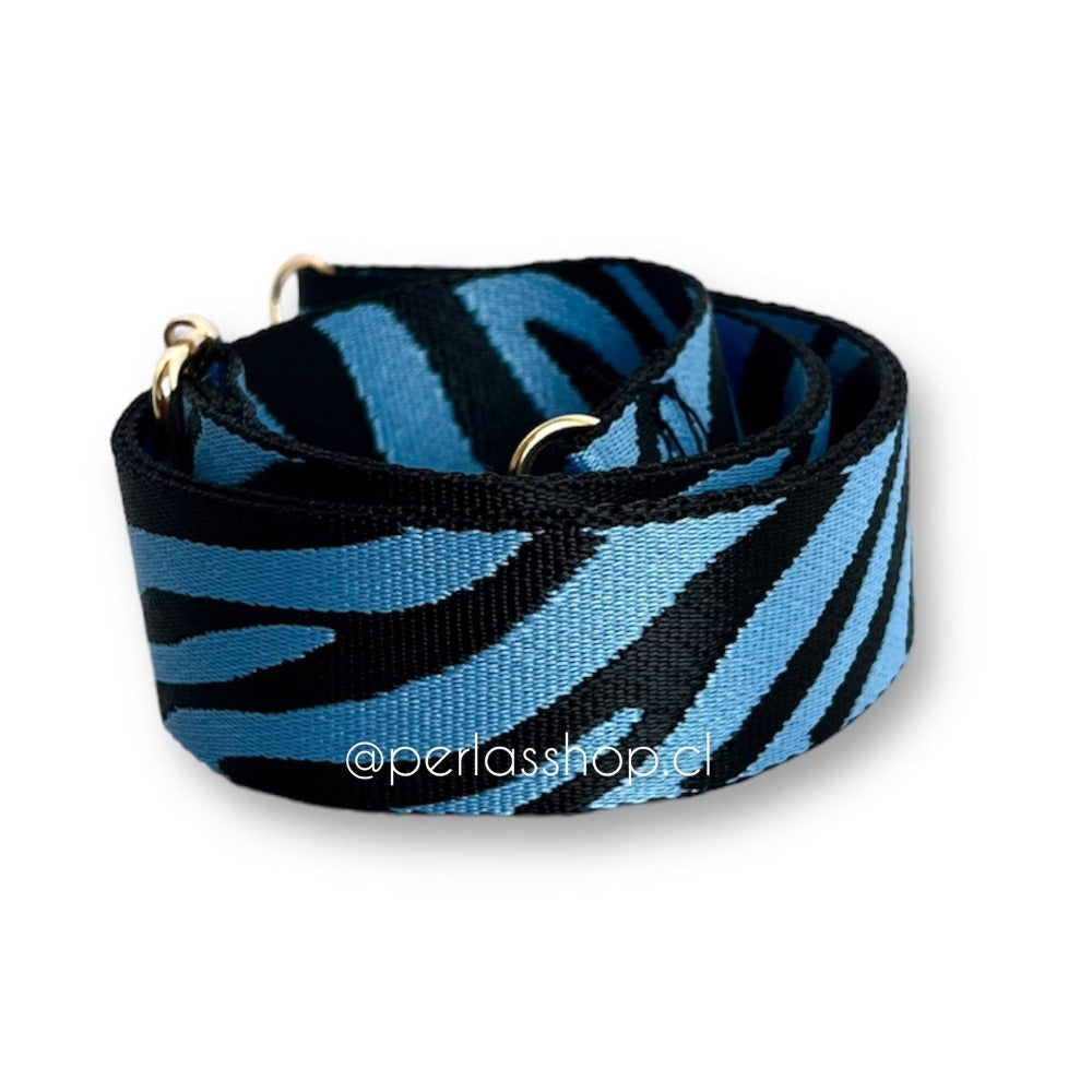 Strap 3,5 Zebra Azul