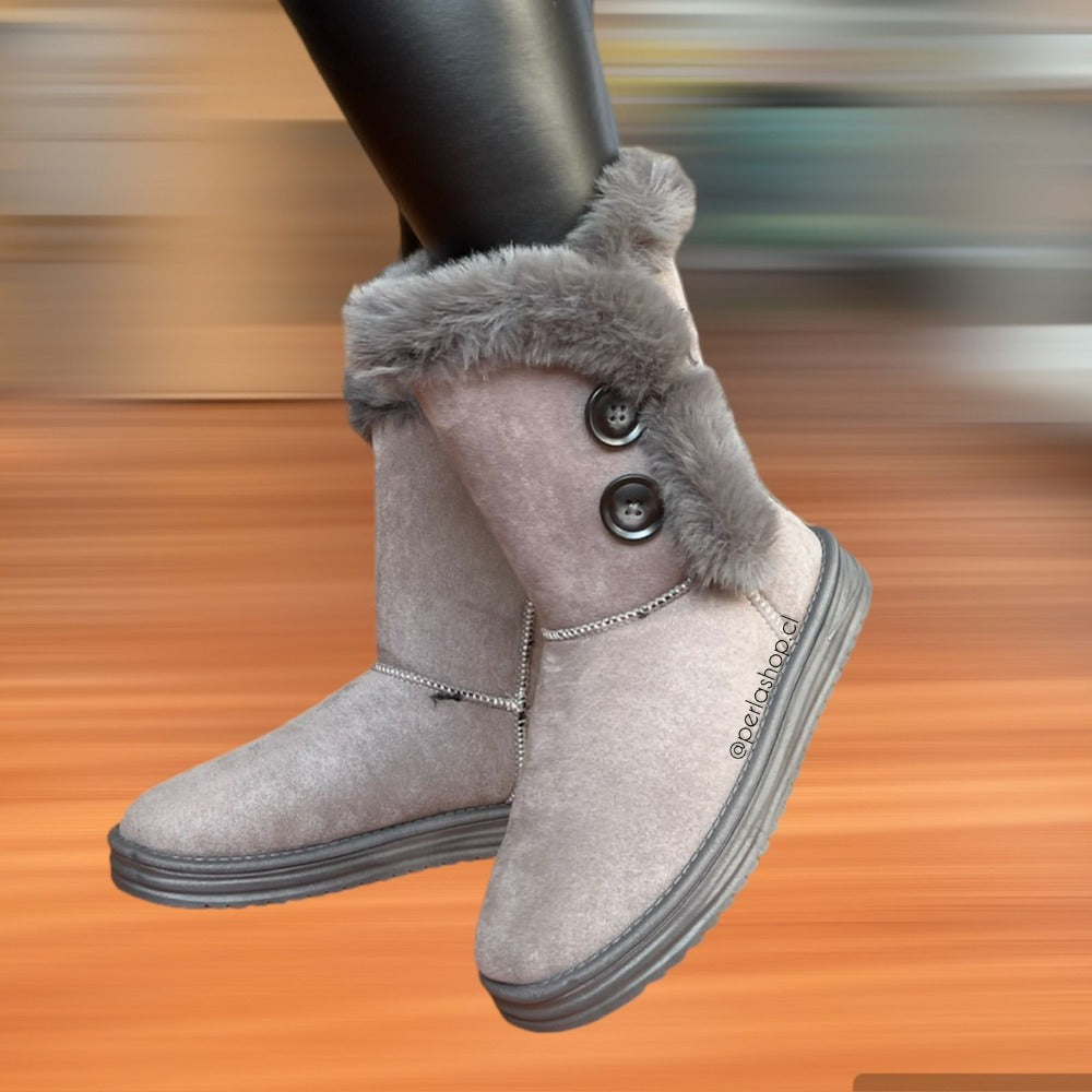 Bota Pantufla Mae Gris