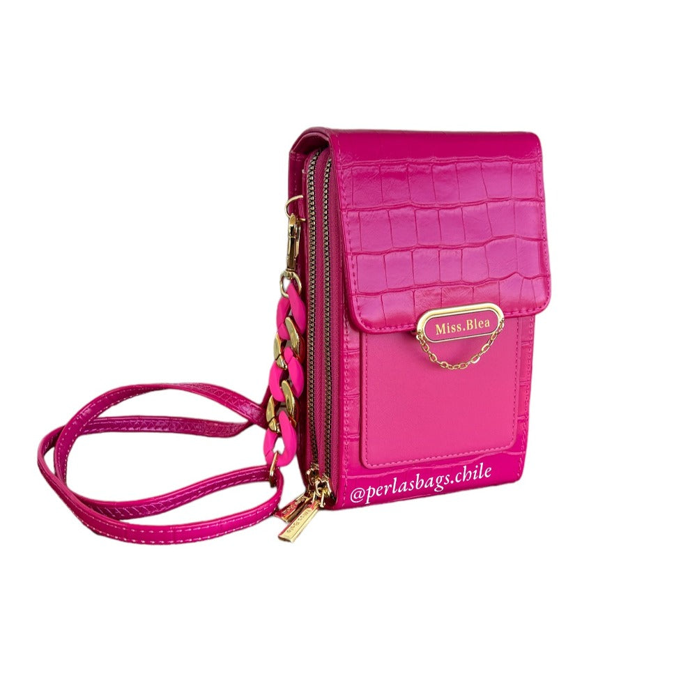 Crossbody/Porta celular Malika Fucsia