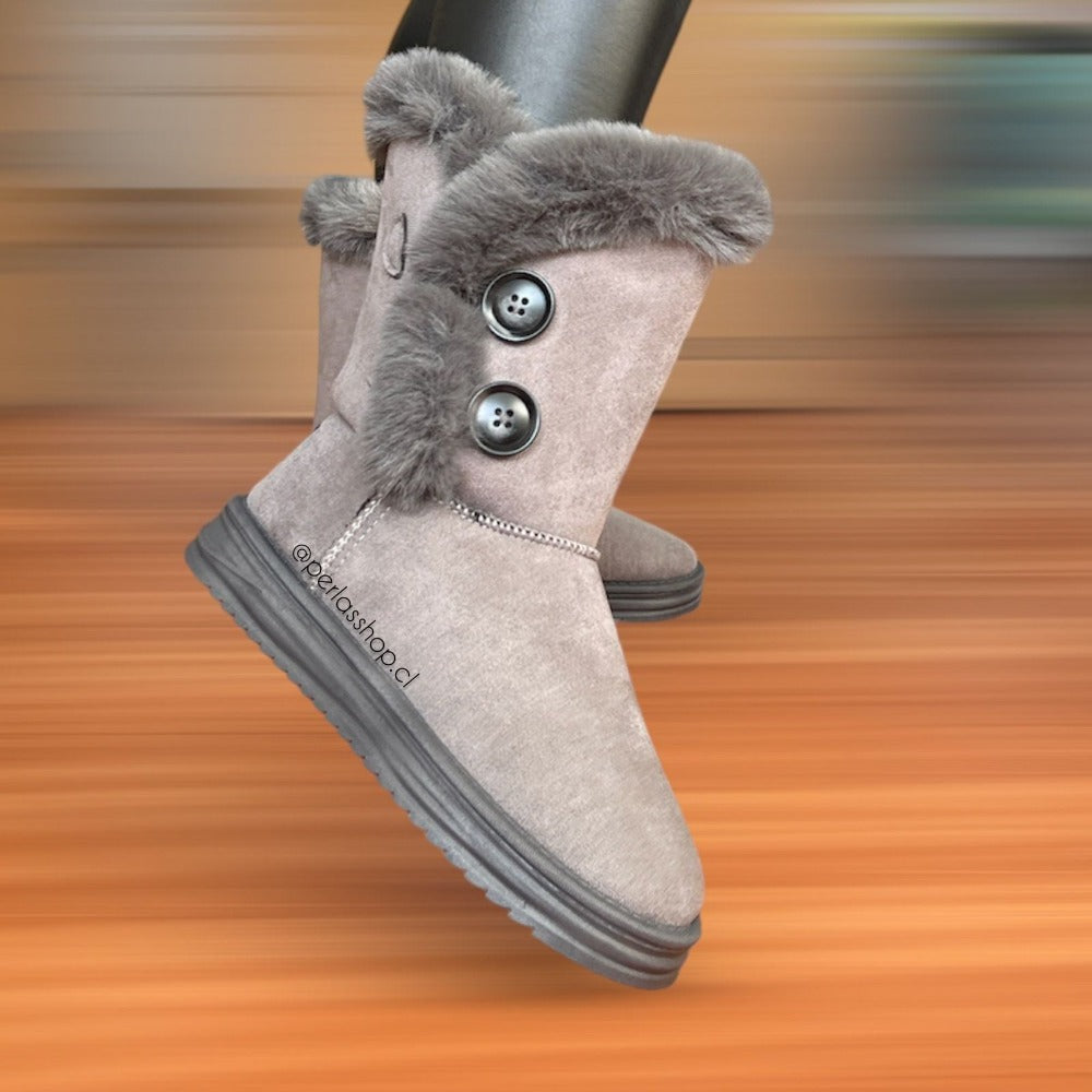 Bota Pantufla Mae Gris